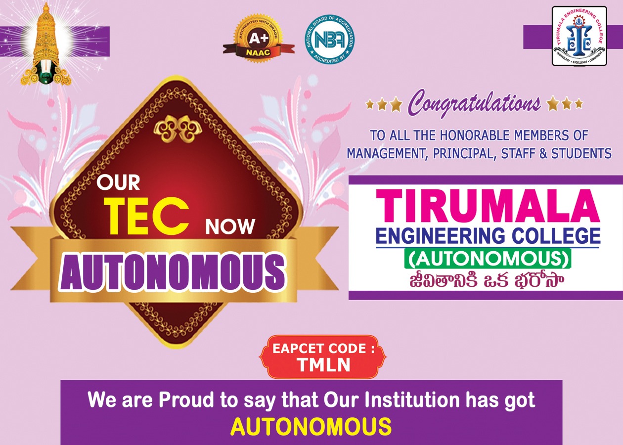 Tirumala Engineering College